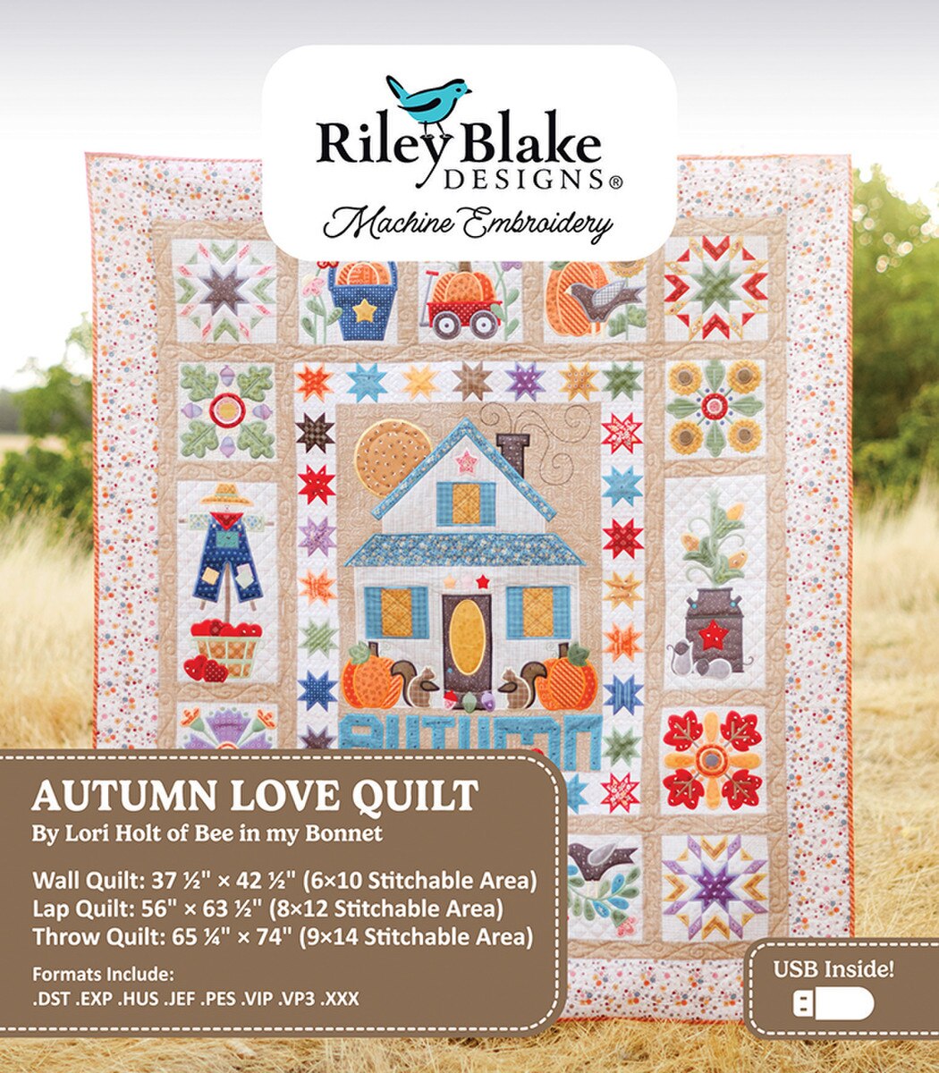 Home Town Quilt by Lori Holt embroidery