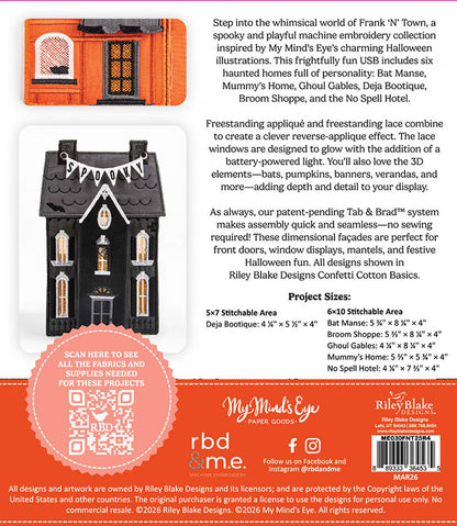 Machine Embroidery Frank 'n Town