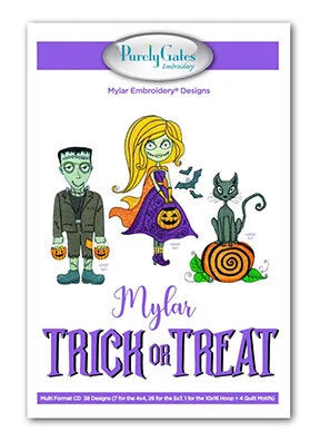 Mylar Trick or Treat Embroidery