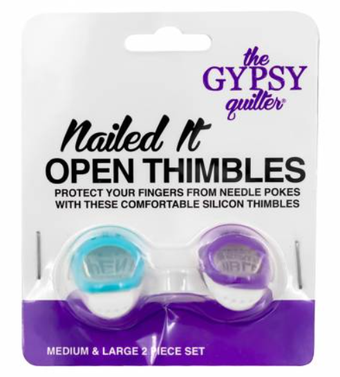 The Gypsy Quilter Nailed It Open Thimbles