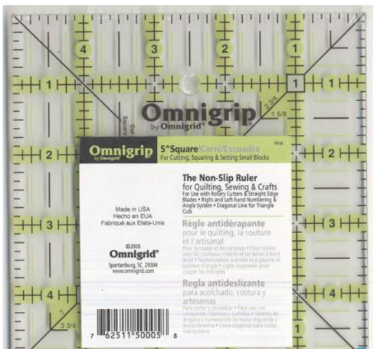 Omnigrid Omnigrip Neon Ruler 5in Square