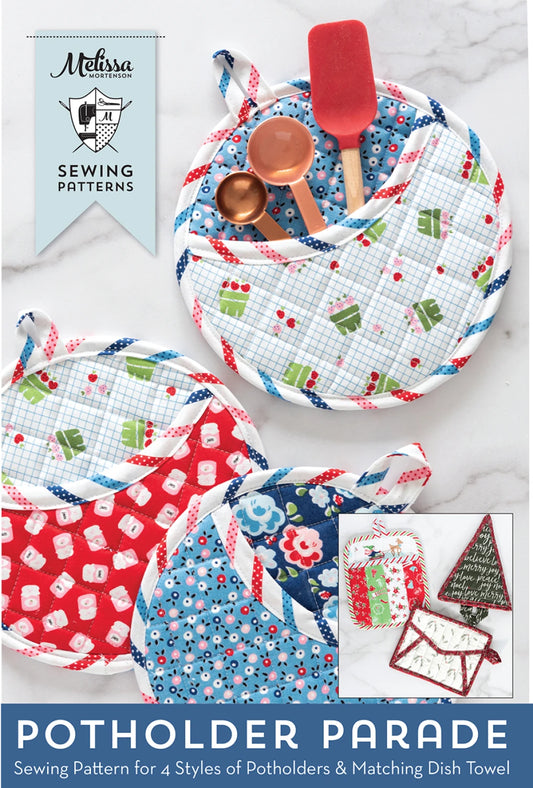 POTHOLDER PARADE pattern by Melissa Mortenson