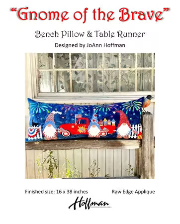 Gnome of the Brave Bench Pillow & Table Runner # PST147