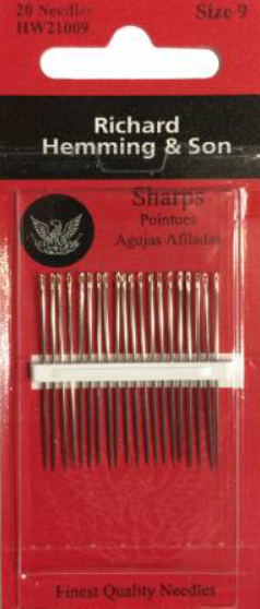 Richard Hemming Sharps Needles Size 9 20ct