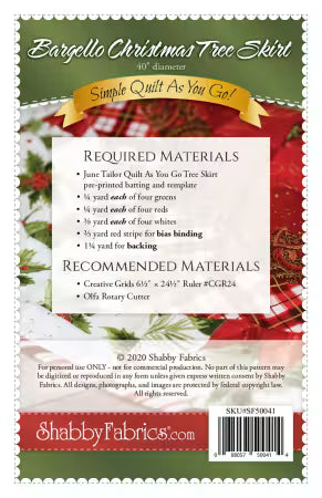 Bargello Christmas Tree Skirt by shabby fabrics