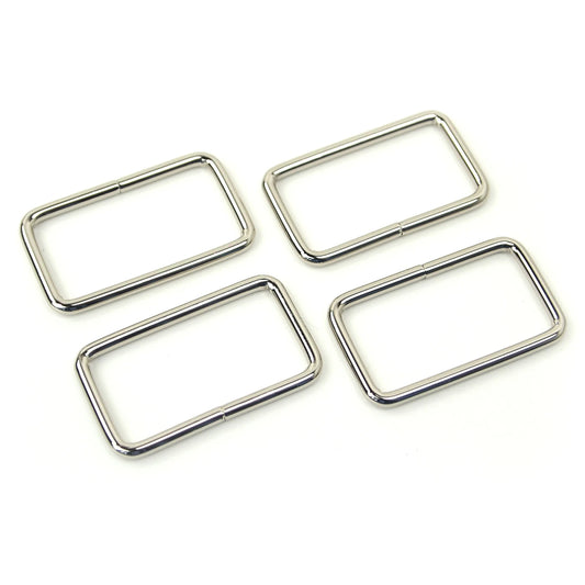 Four Rectangle Rings 1 1/2" Nickel