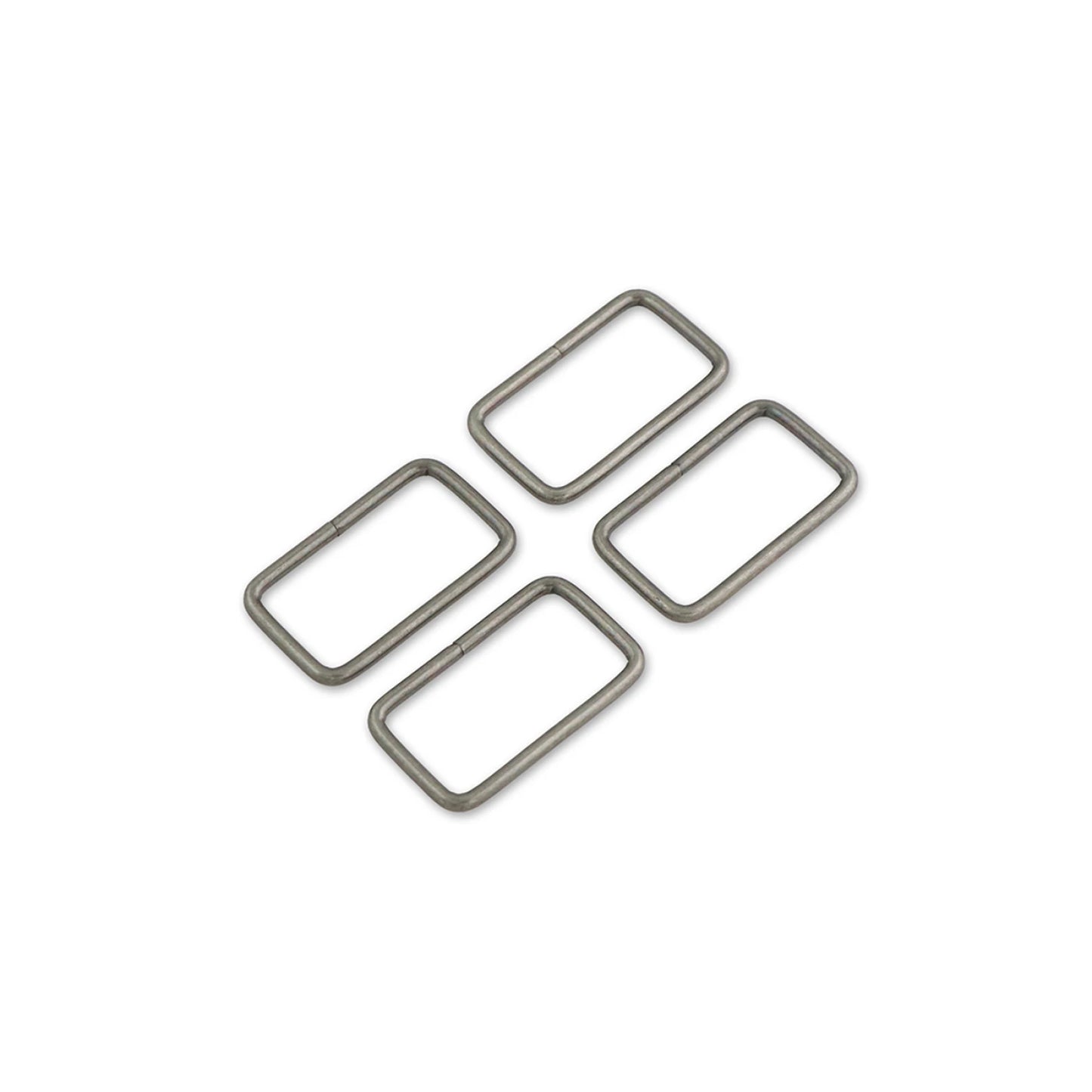 Rectangle Rings Antique Nickel 4Ct 1-1/2In