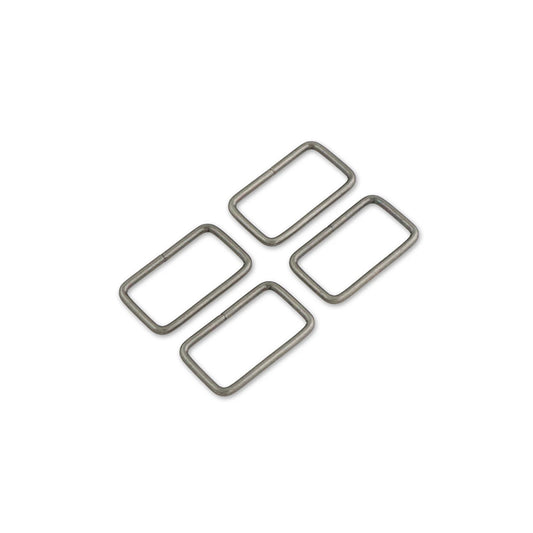 Rectangle Rings Antique Nickel 4Ct 1-1/2In