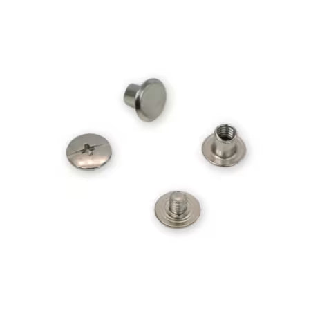 12 Small Chicago Screws 6mm Nickel # STS229S