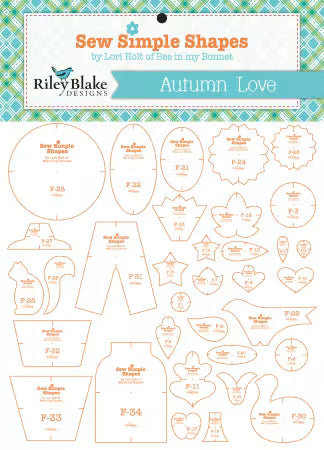 Autumn Love Sew Simple Shapes by Lori Holt STT-9850