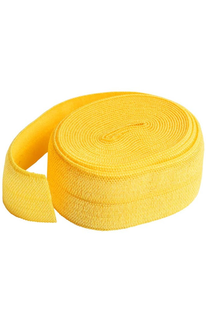 FOLD-OVER ELASTIC, dandelion 20mm - 2 YARD PACKAGE