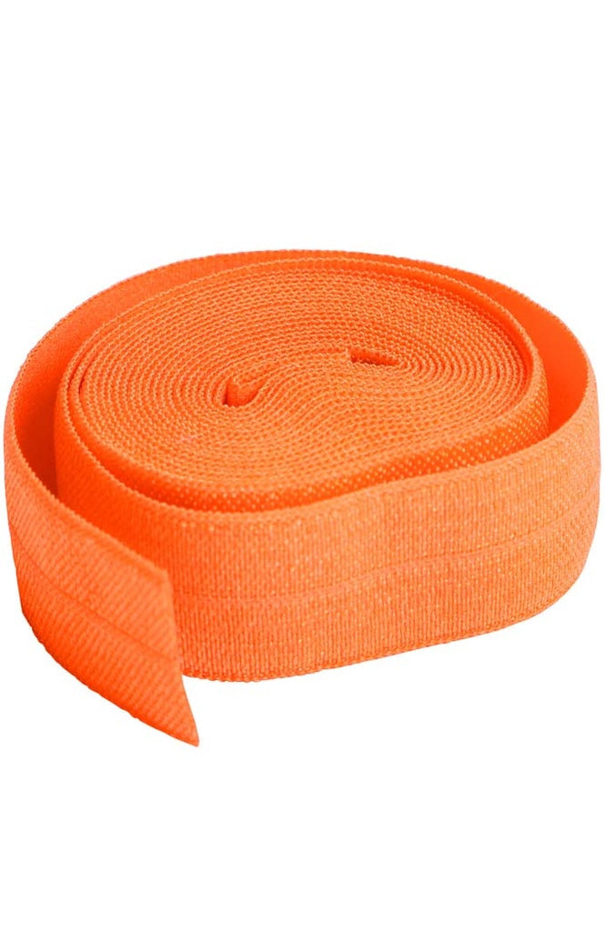 FOLD-OVER ELASTIC, pumpkin 20mm - 2 YARD PACKAGE