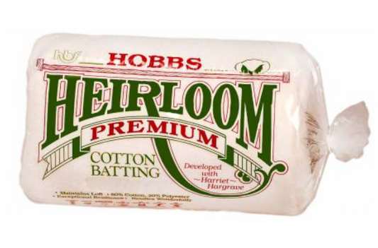 Batting Heirloom Premium Cotton Blend 120in x 120in