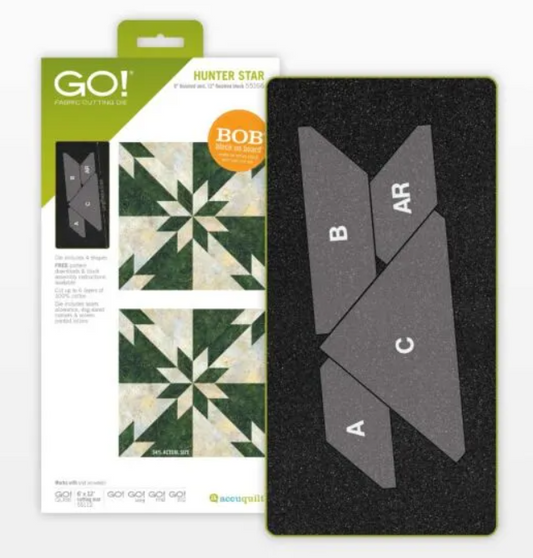 GO! Hunter Star-6" Finished (Makes 12" Finished Blocks) Die # 55166
