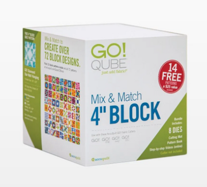 Accuquilt GO! Qube Mix & Match 4" Block # 55229