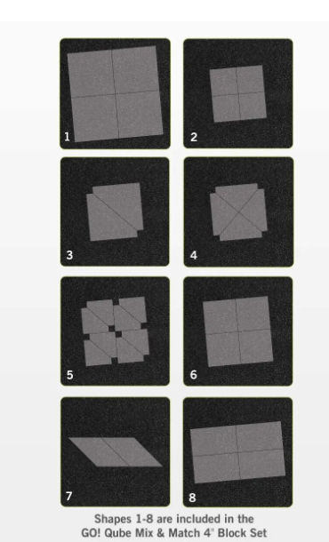 Accuquilt GO! Qube Mix & Match 4" Block # 55229
