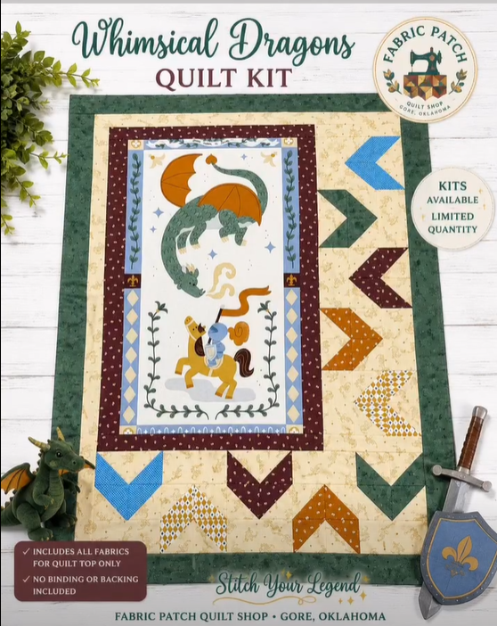 Whimsical Dragons Quilt Kit 2