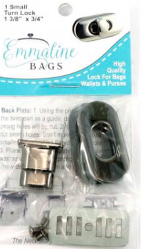 Emmaline Bags Small Turn Lock - Gunmetal