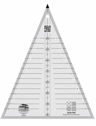 Creative Grids Spider Web Quilt Ruler