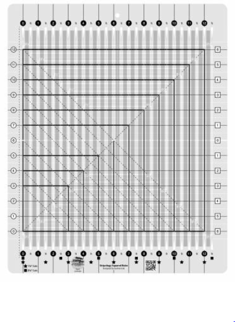 Creative Grids Stripology® Squared Quilt Ruler