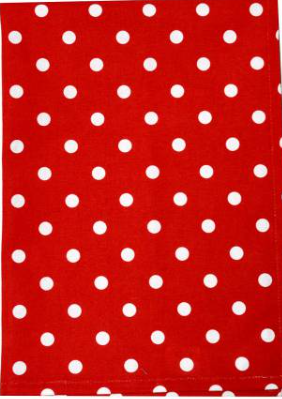 Tea Towel Polka Dot Bright Red