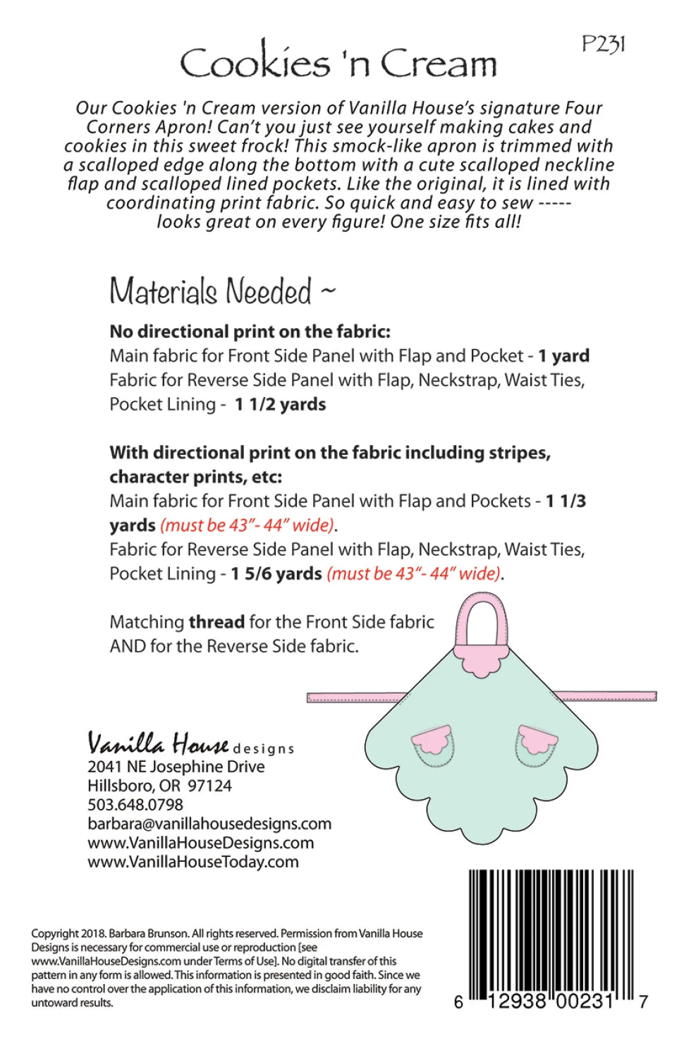 Cookies N Cream Apron