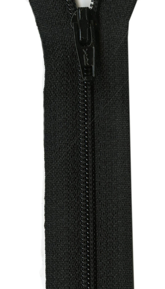 Ziplon Coil Zipper 22in Black
