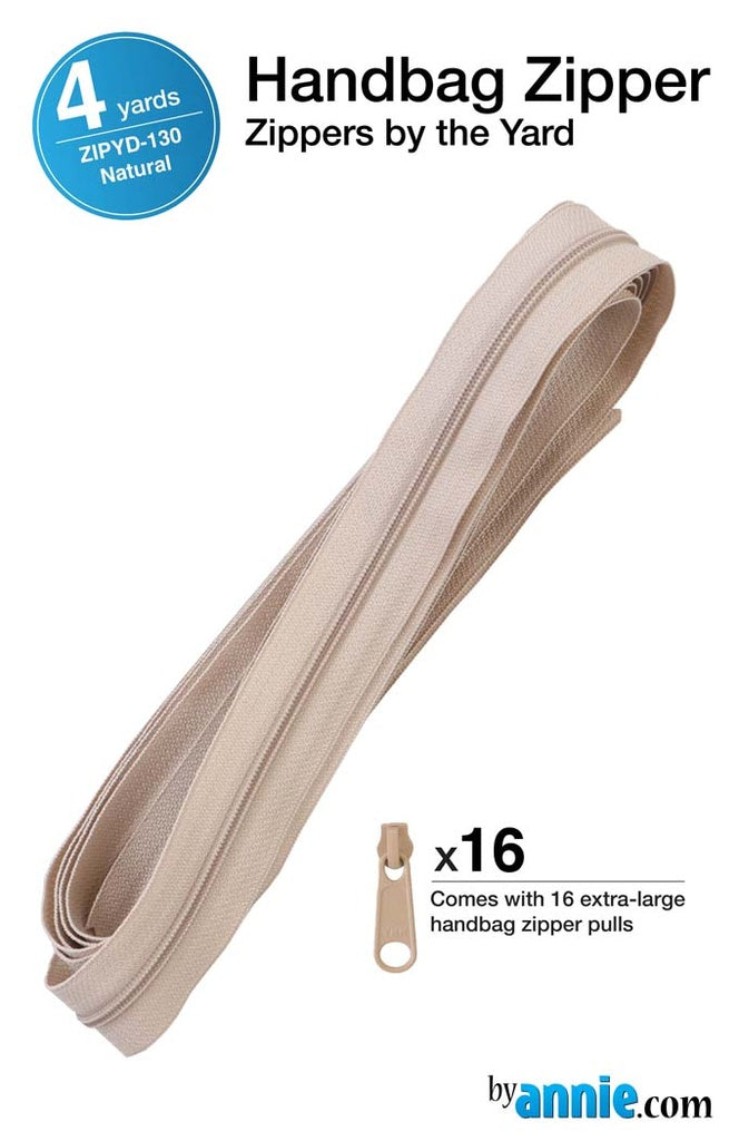 4YD - Zippers by the Yard ByAnnie Natural