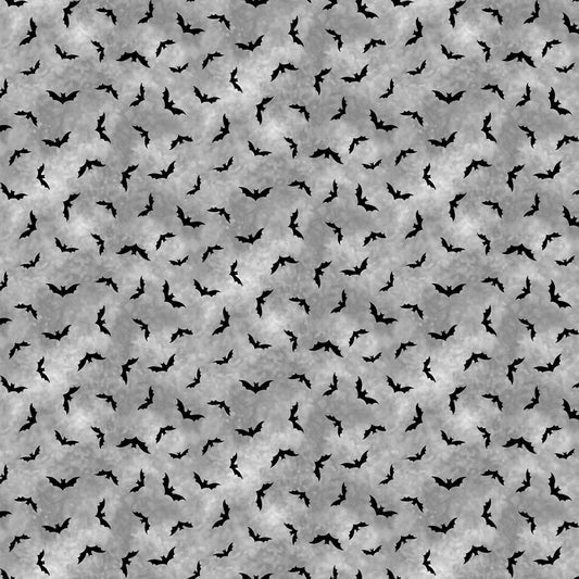Michael Miller Bats All Folks Gray Cotton Fabric