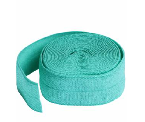 ByAnnie Fold-over Elastic 3/4in x 2yd Turquoise