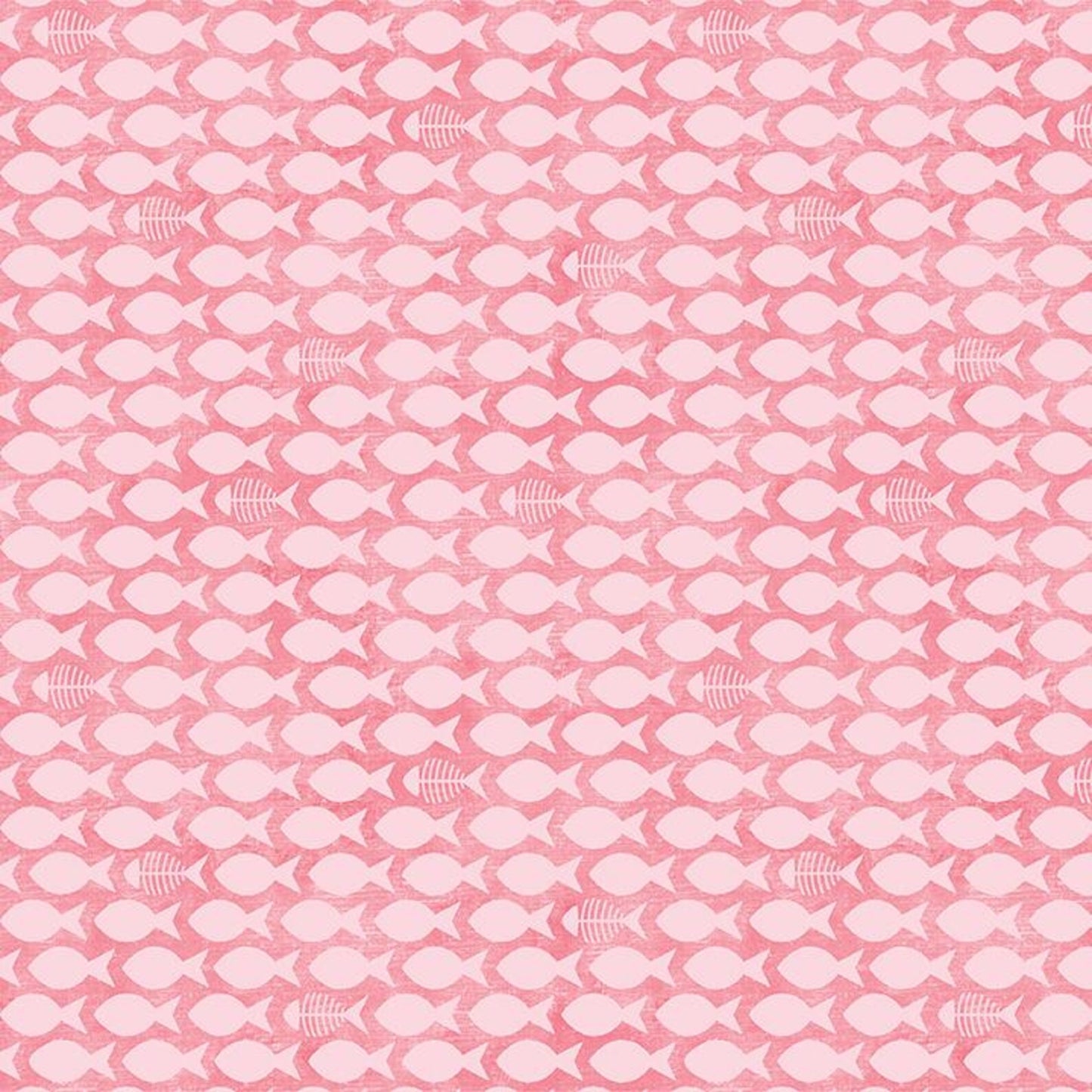 Benartex Cozy Cats Fish & Bones Pink