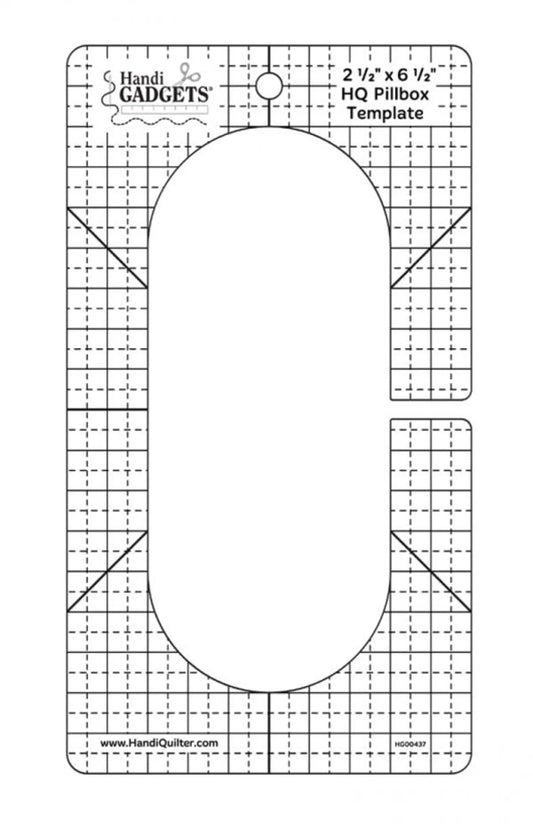 Handi Quilter Pillbox Ruler Template