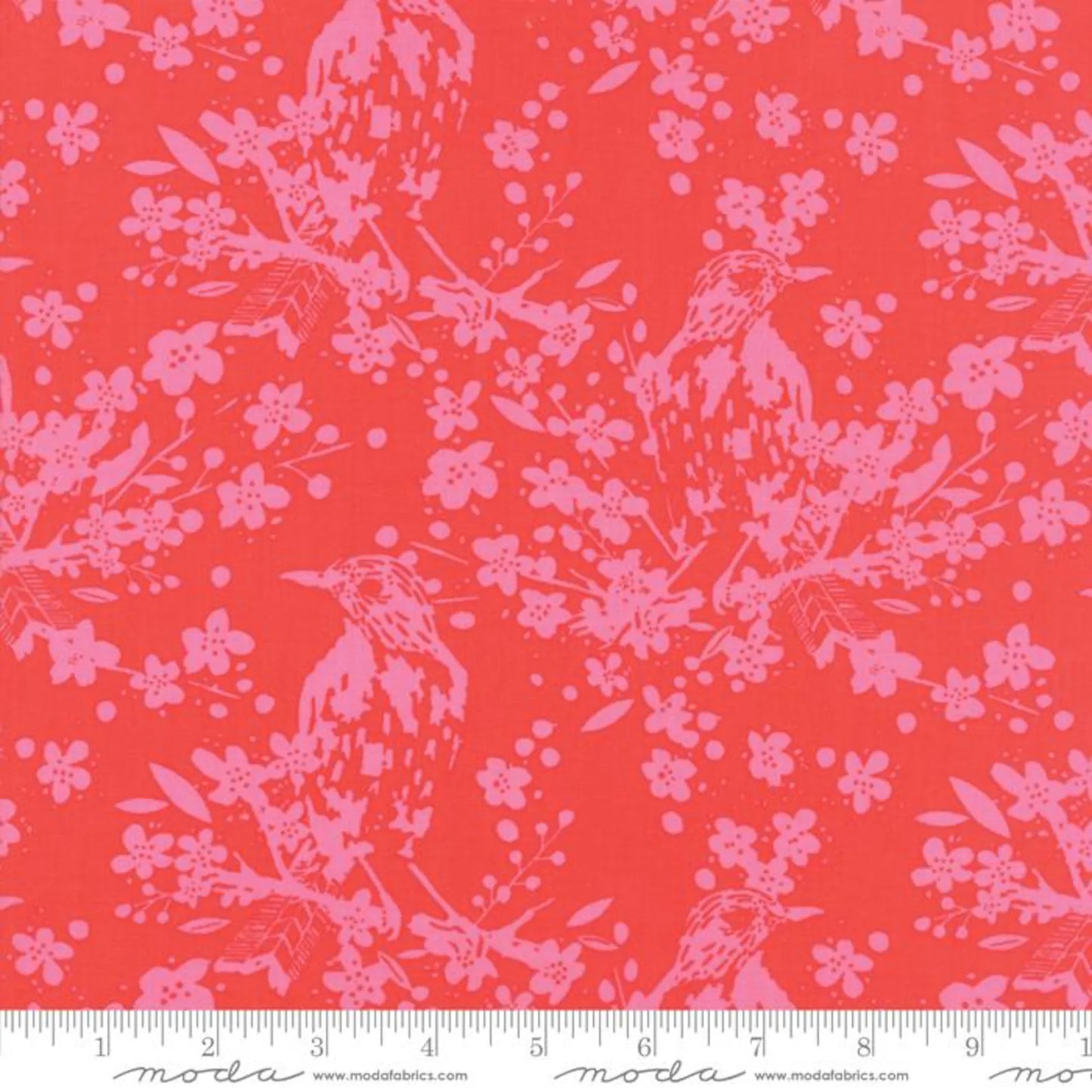 Moda Painted Garden 11811-18 FLORAL ON PINK