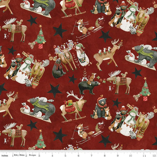 Riley Blake Northern Christmas - Red C17830