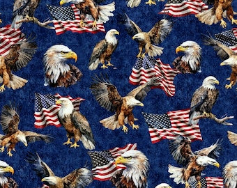 MDG AMERICAN FREEDOM COLOR: 34 EAGLES AND FLAGS