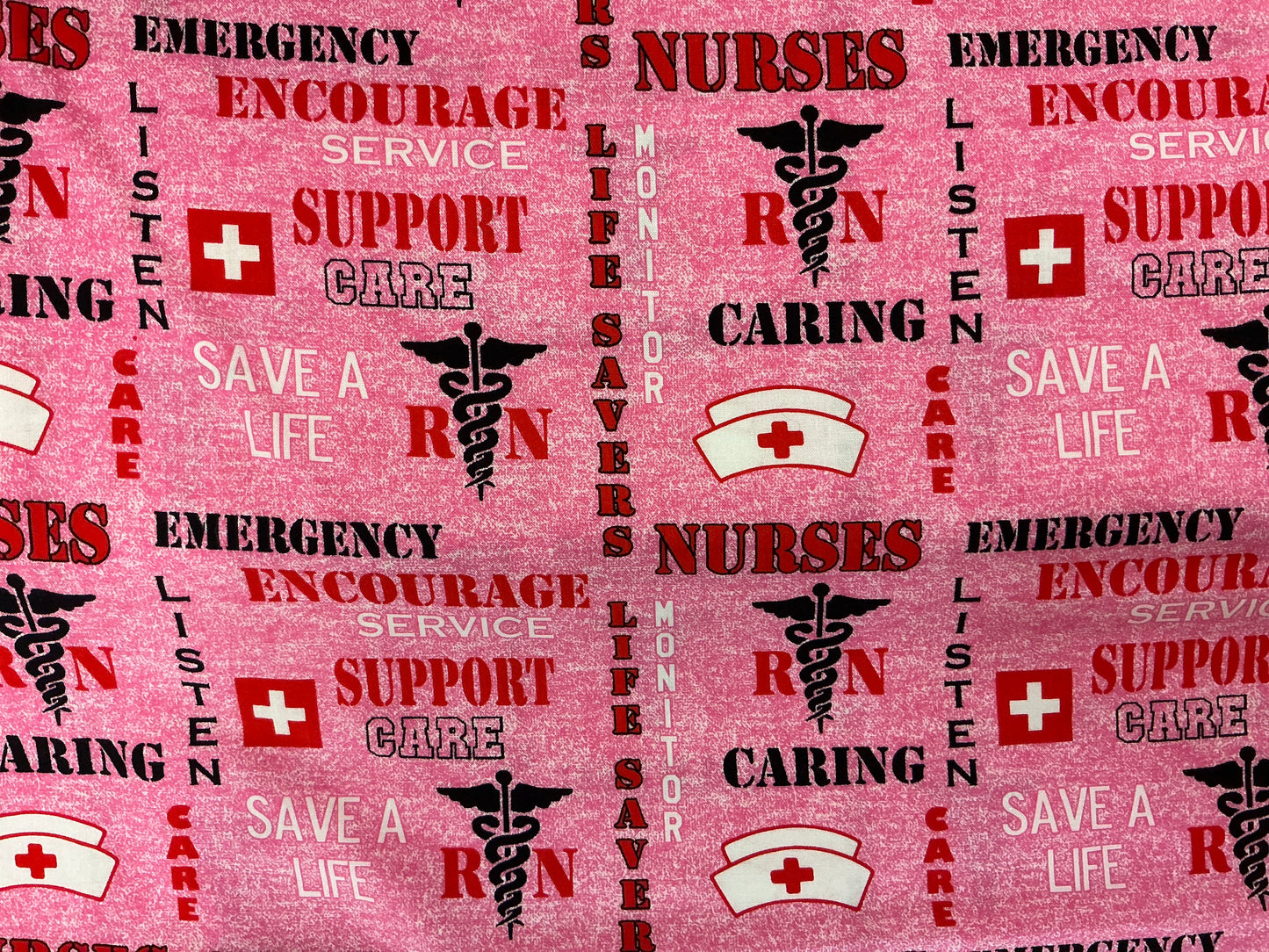 Military Prints Pink Fabric
