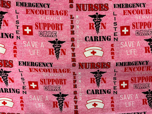 Military Prints Pink Fabric
