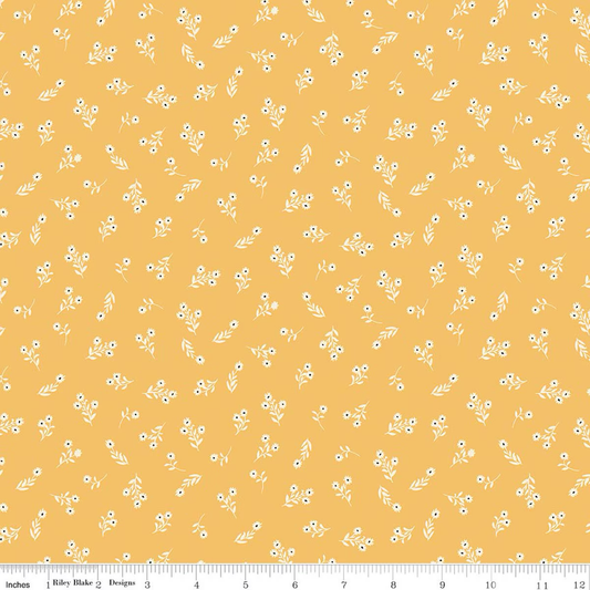 Riley Blake C17943 - Marigold  Lil' Farm friends by Kelsey Carlson