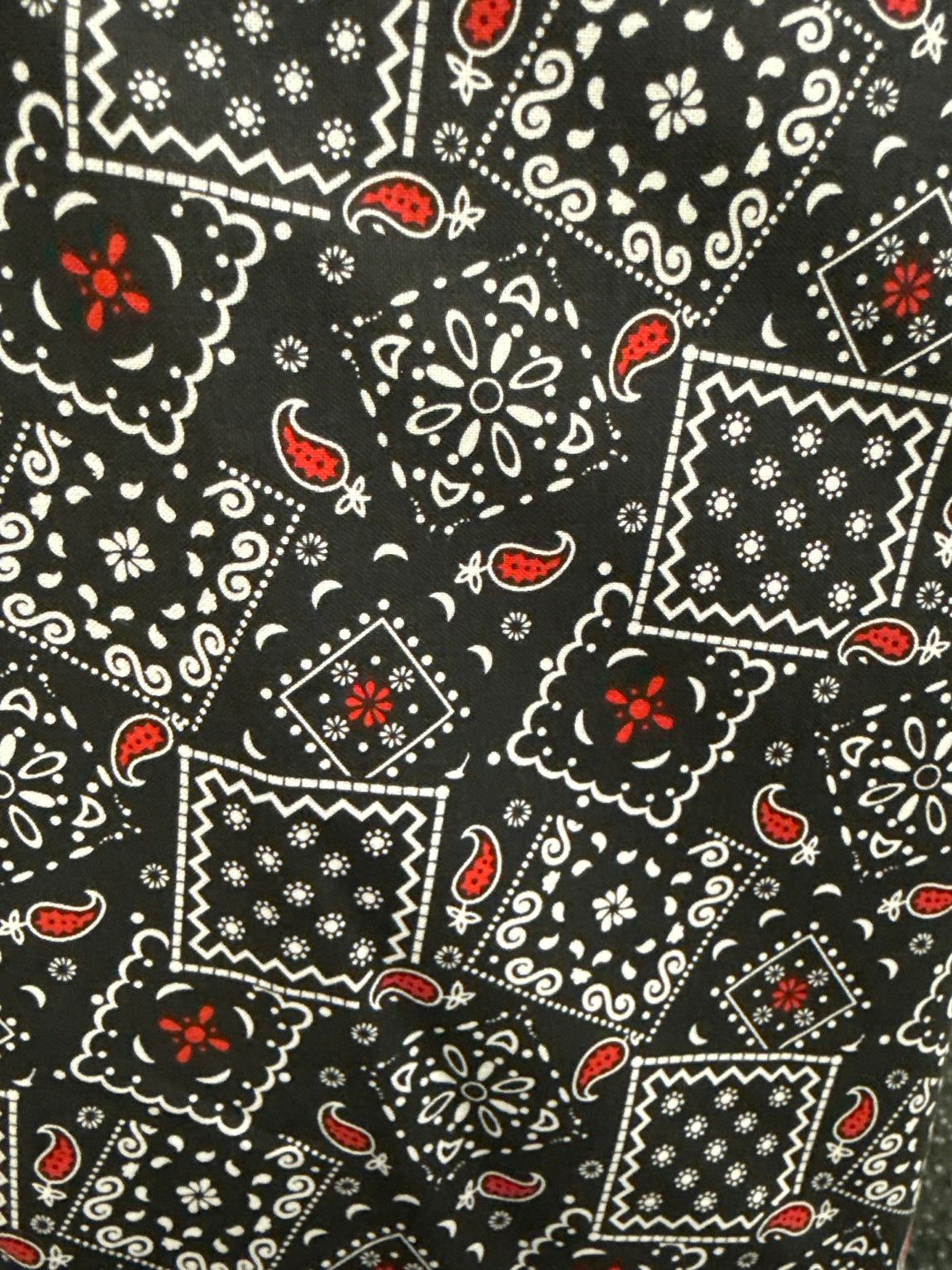 Blazin' Bandana Black Red