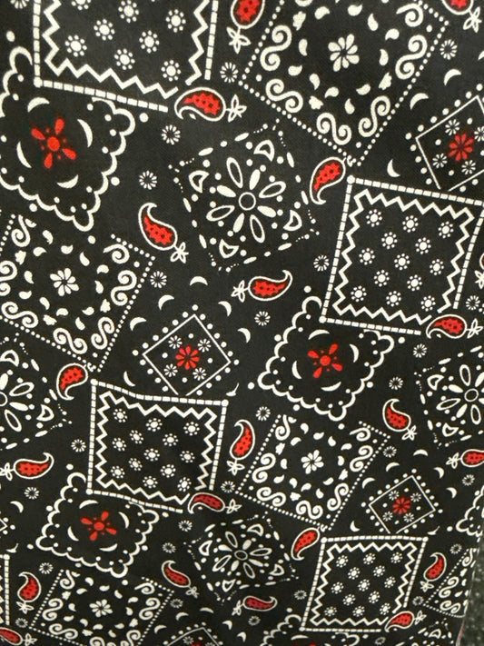 Blazin' Bandana Black Red