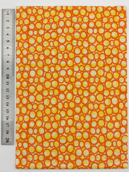 Moda Painted Garden 18106-13 PEACH AND YELLOW CIRCLES