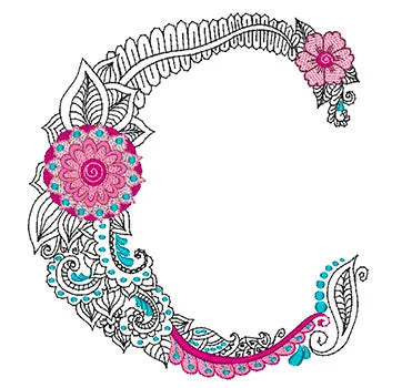 Mylar Floral Monogram by Purely Gates