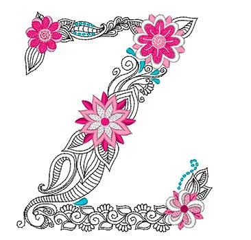 Mylar Floral Monogram by Purely Gates