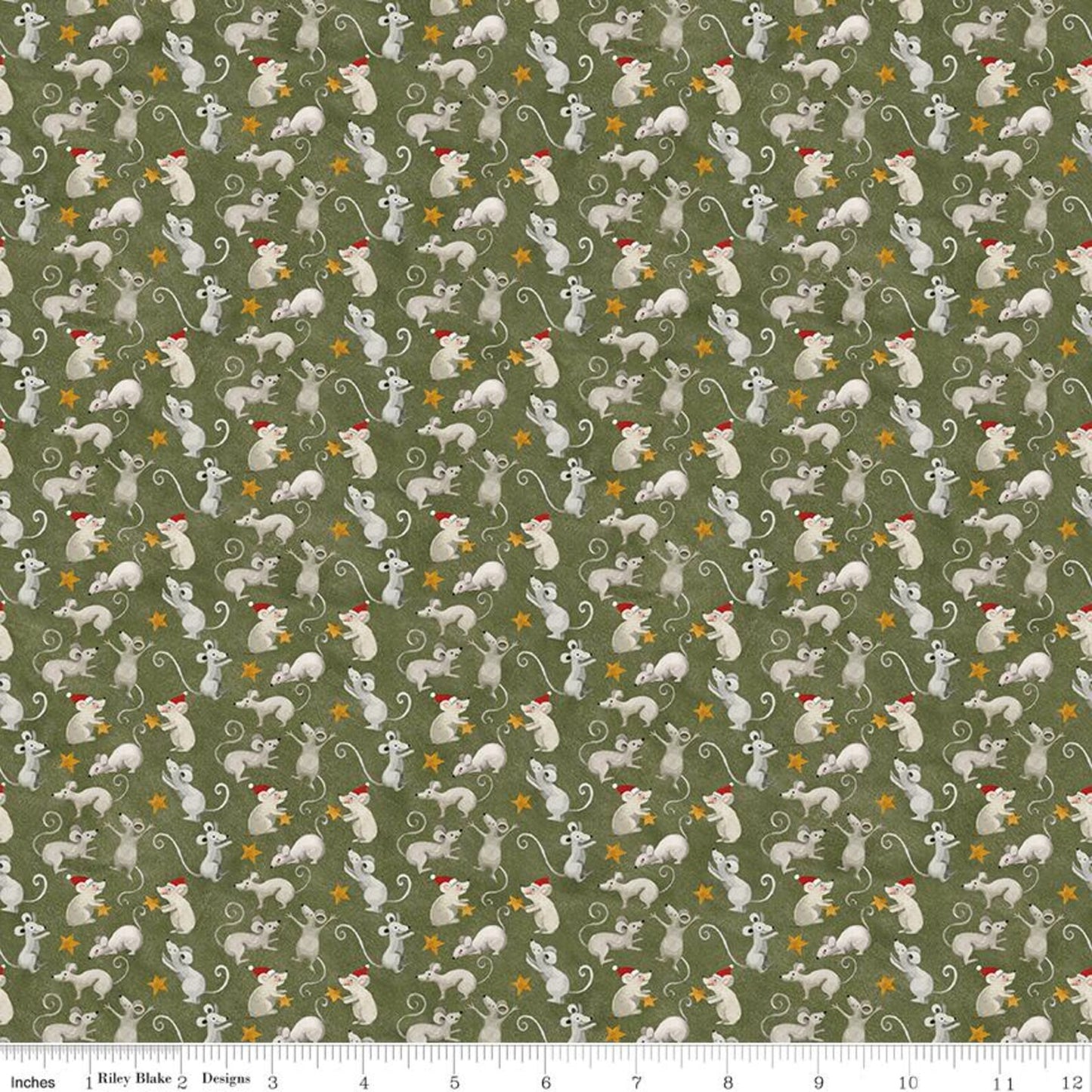 Riley Blake Northern Christmas - Green C17833