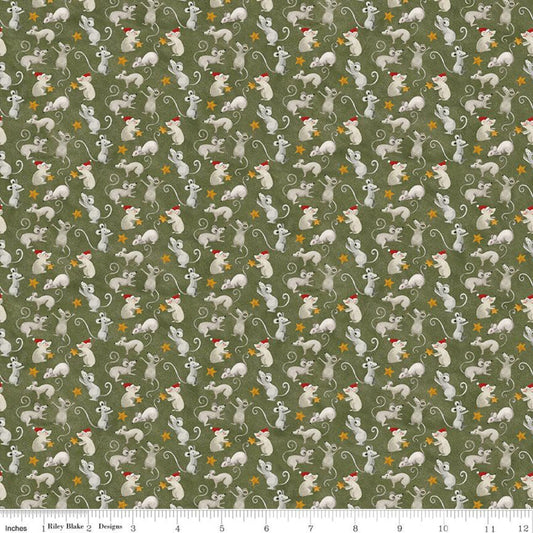 Riley Blake Northern Christmas - Green C17833