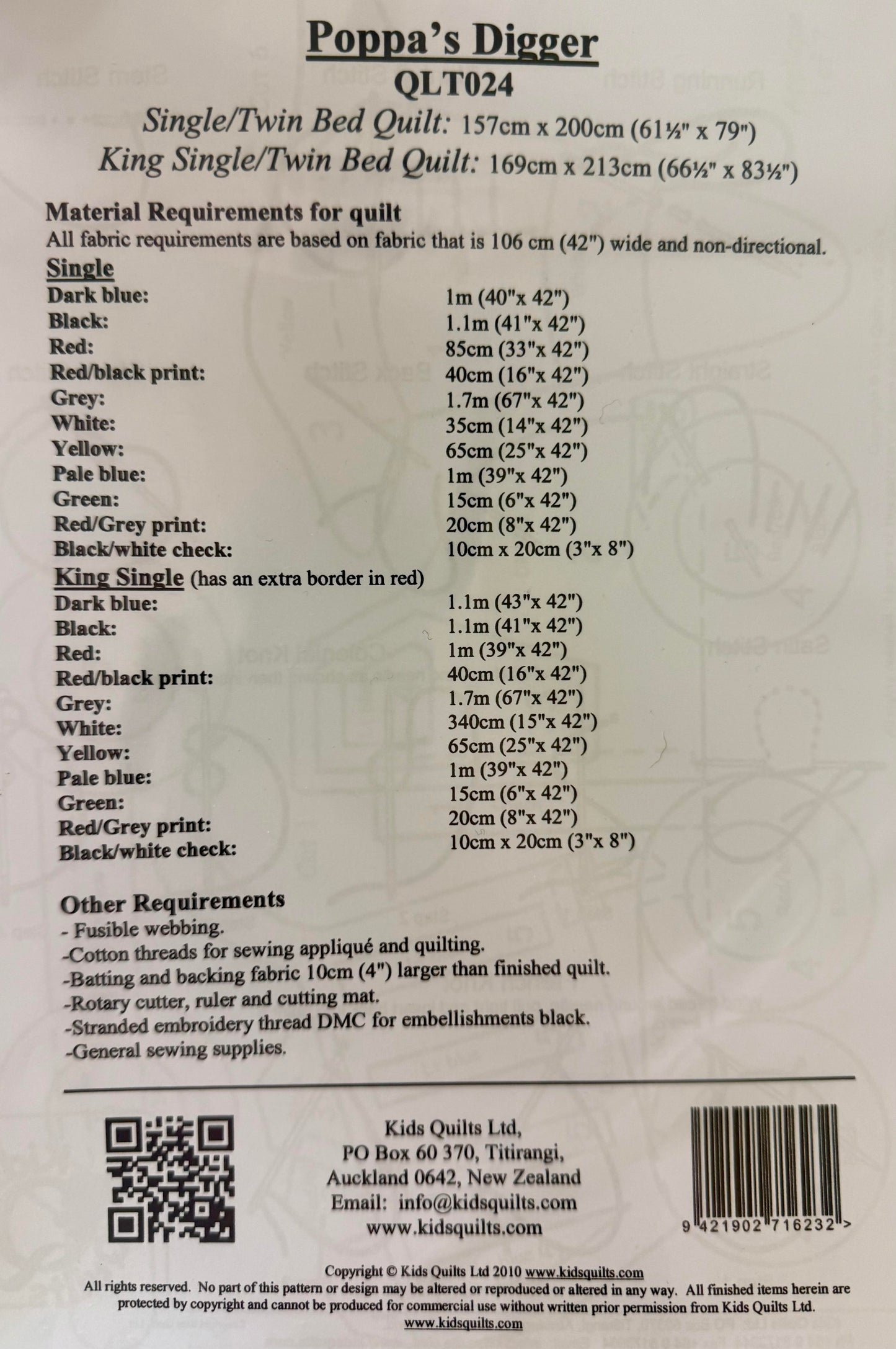 Poppa's Digger Pattern