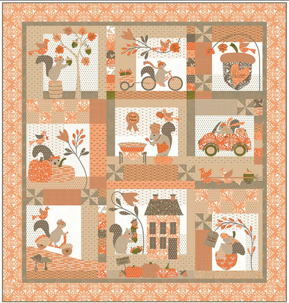 Squirrelly Girl Bunny Hill Designs Applique pattern