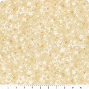 Benartex heavenly star, cream star of light