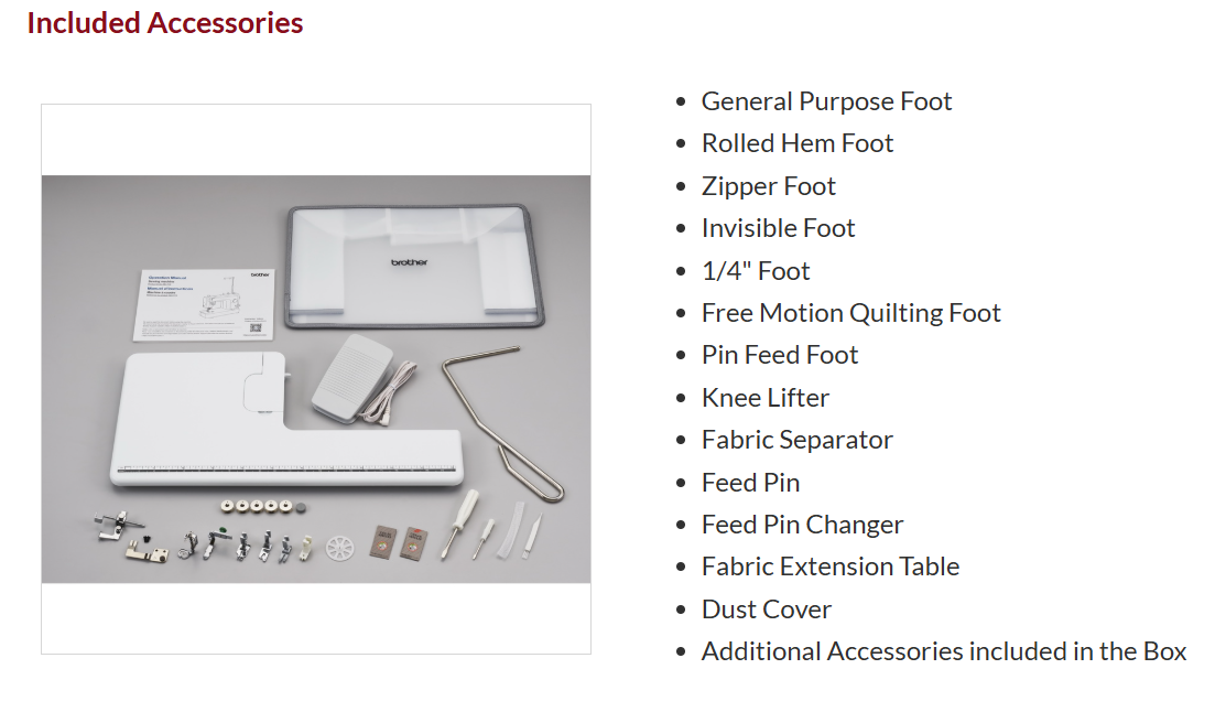 Brother PQ1600S High Speed 1500 SPM Straight Stitch Sewing and Quilting Machine