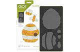 Go Bee & Beehive 4 3/4"W x 5 1/2"H